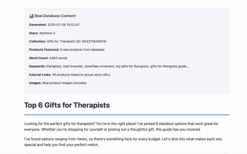 BlogneticAI first draft output